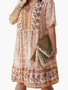 Floral Smock Dress